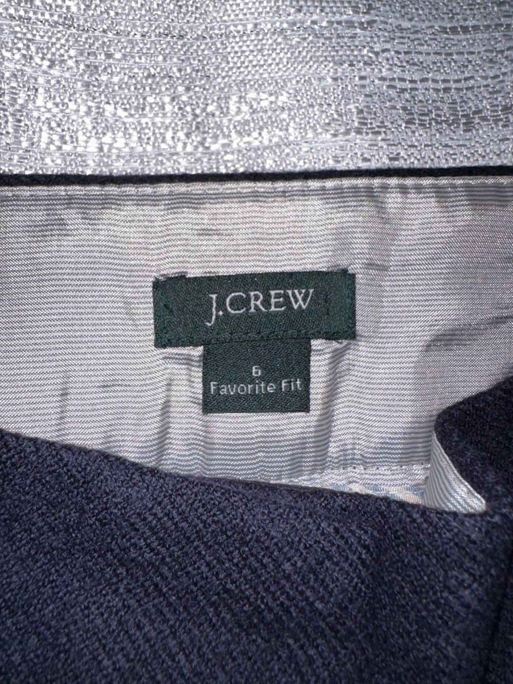 J. Crew Navy Straight-Leg Dress Trousers - Picture 6 of 10